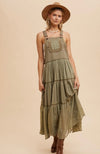 Embroidered Skirtall With Lace Insets