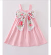 Pink Bow Floral Print Romper or Dress
