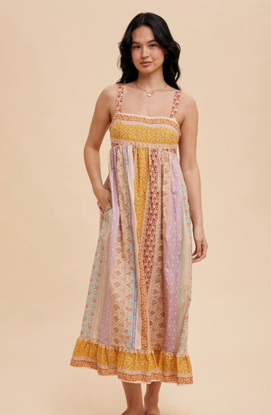 Sleeveless Cotton Maxi Dress