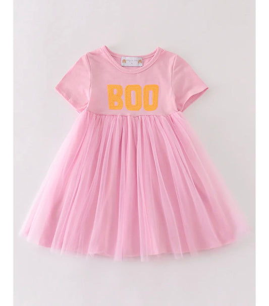 Girls Boo Sequin Dress
