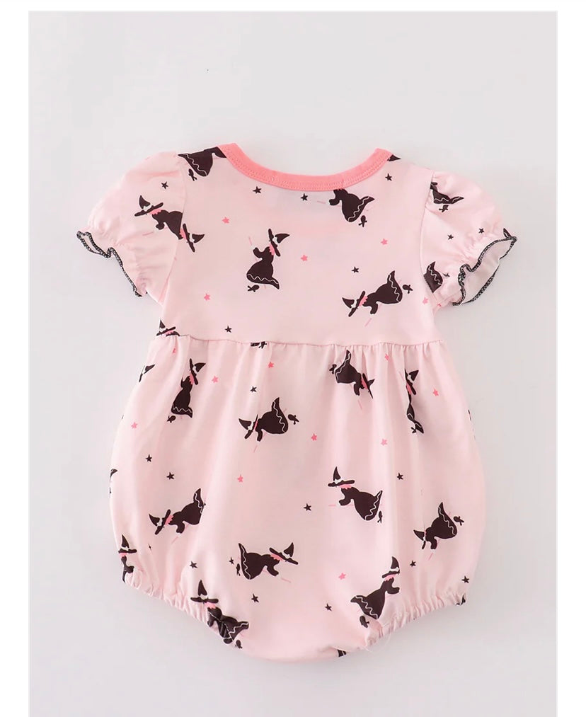 Halloween Witch Print Girl Bubble