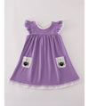 Purple Spider Embroidery Romper or Dress