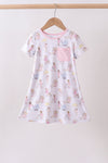 Pink all day adventure bamboo dress