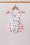 Pink Cowboy Ruffle Bubble