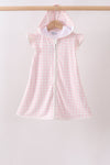 Pink Plaid UPF Swim Coverup
