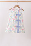 Blue Hydrangea Bow Dress