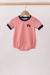 Red Stripe Car Embroidered Bubble