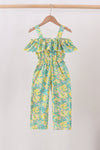 Yellow Lily Floral Jumpsuit