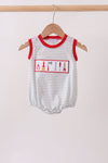 Red Toolbox Embroidery stripe bubble