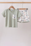 Green Dinosaur Set