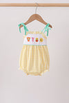 Mustard Honey Bear Embroidered Bubble