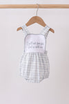 Blue Faith Quote Embroidered Bubble