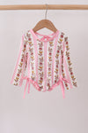 Pink Garden Ruffle Rashguard