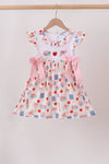 Pink Apple Embroidered Dress