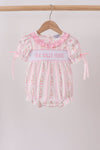 Pink Goose Smocked Bubble
