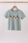 Sage Mallard French Knot Top