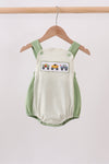 Monster truck embroidery stripe bubble