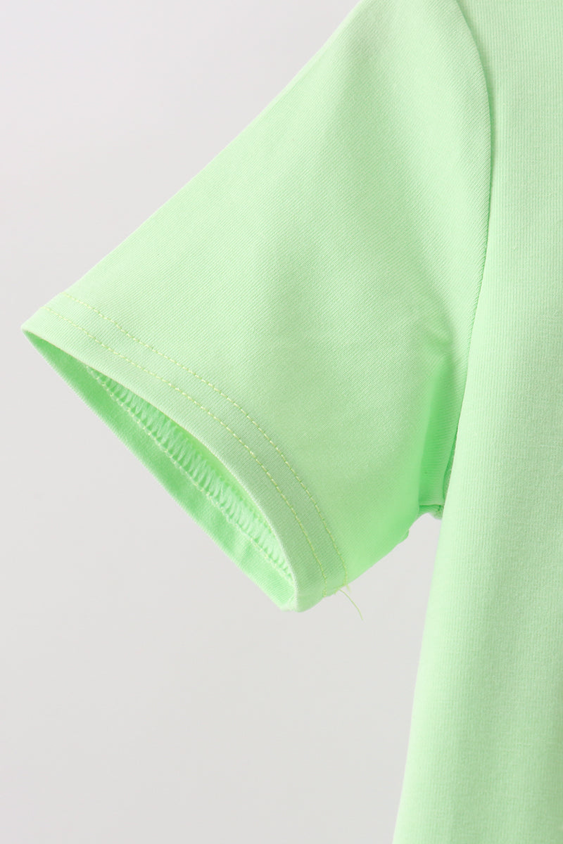 Green Hocus pocus french knot pants set