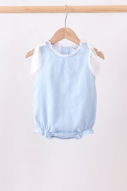 Blue Jacquard Lace Bubble