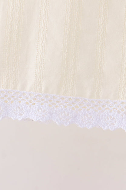 Beige Jacquard Bloomer Set