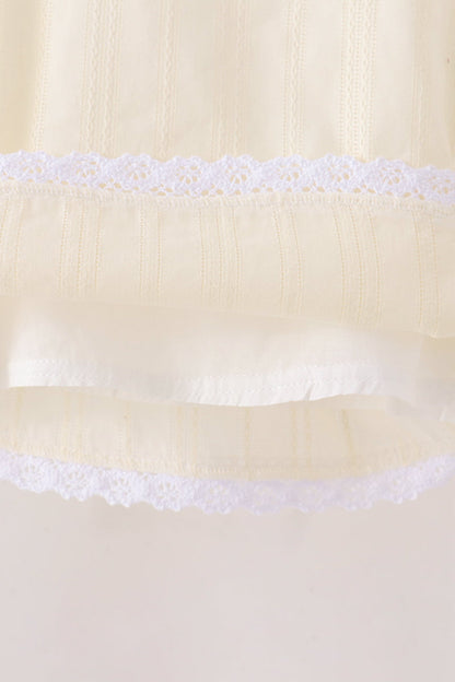 Beige Jacquard Bloomer Set