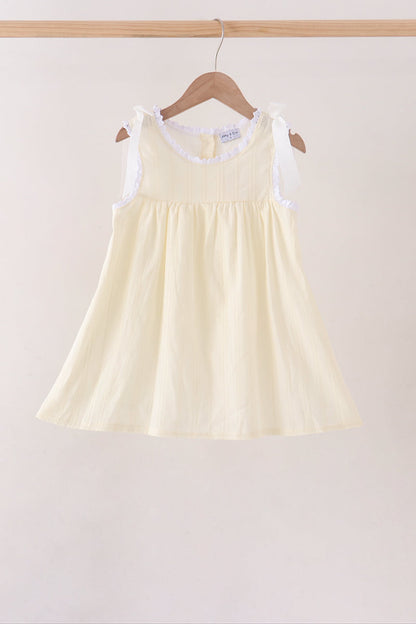 Beige Jacquard Lace Dress
