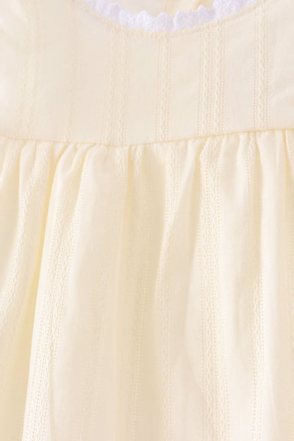 Beige Jacquard Lace Dress