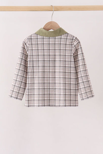 Oat Olive Plaid Button Shirt