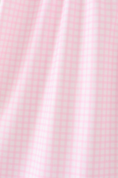 Pink Gingham Candy Corn Dress