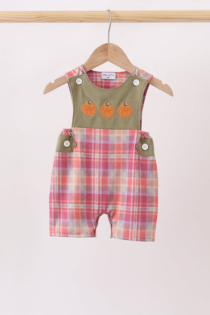Camel Pumpkin Embroidery Plaid Jon Jon