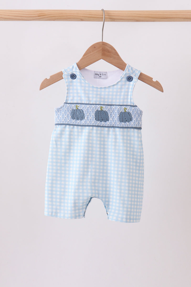 Blue Pumpkin Smocked Gingham Jon Jon