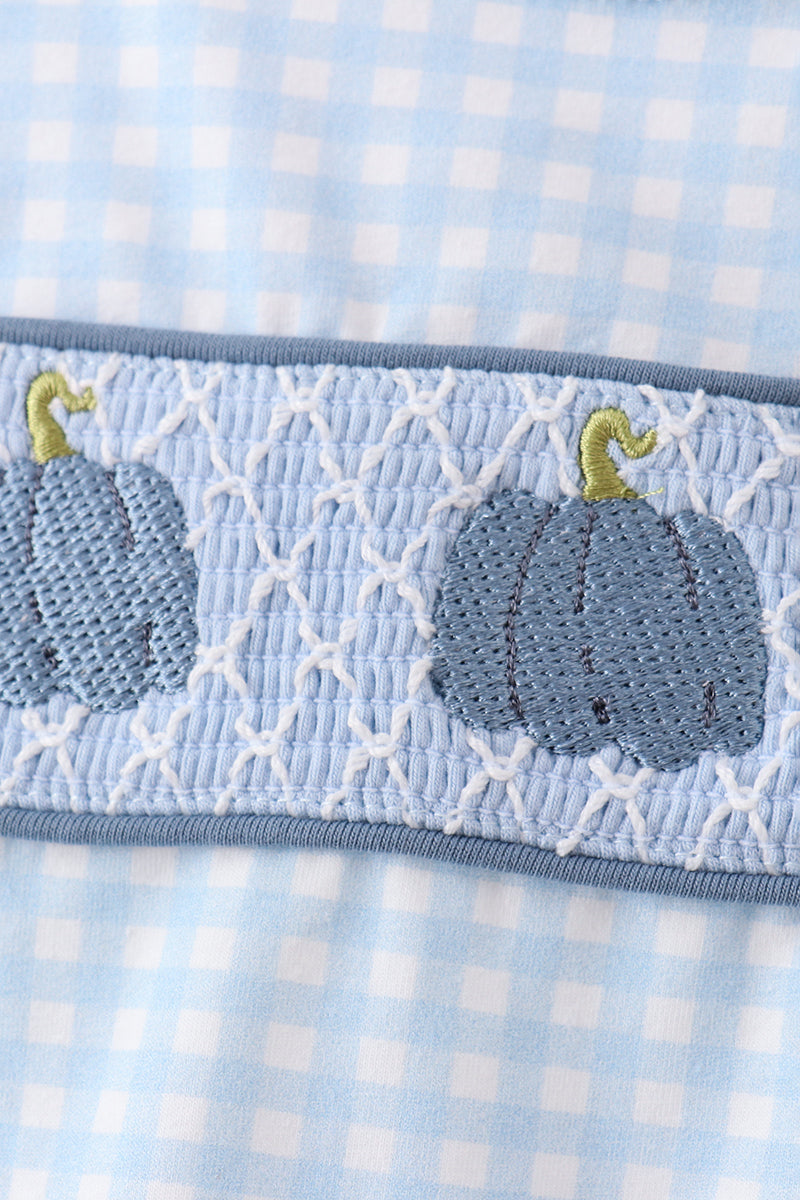 Blue Pumpkin Smocked Gingham Jon Jon
