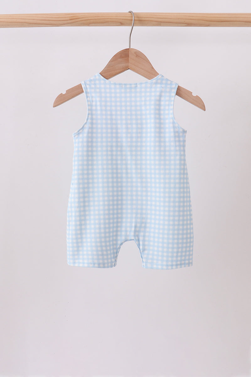 Blue Pumpkin Smocked Gingham Jon Jon