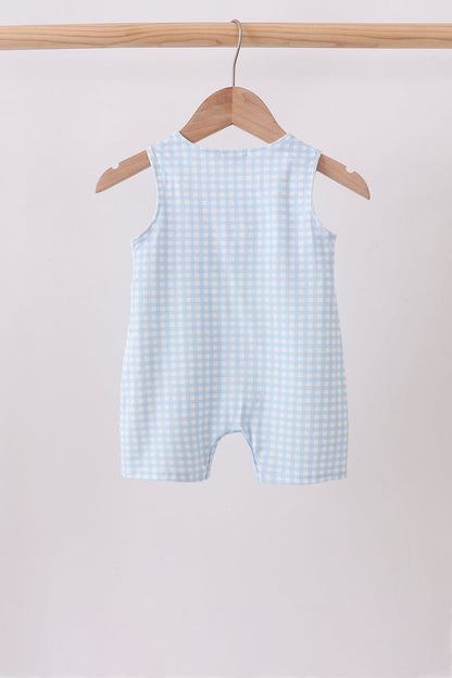 Blue Pumpkin Smocked Gingham Jon Jon