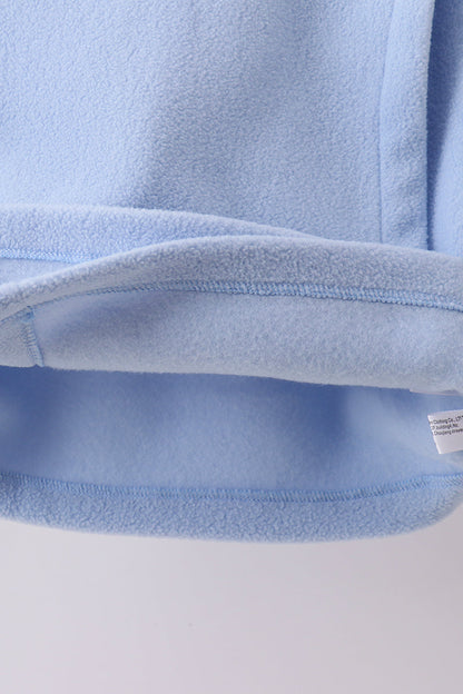 Blue Fleece Bow Coat