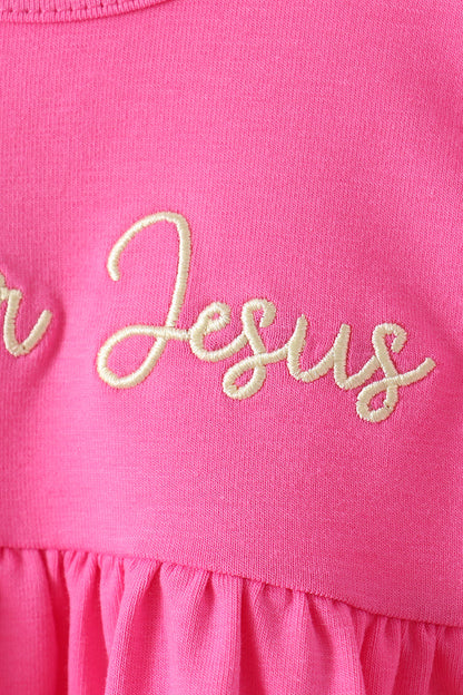Pink shine for jesus embroidery bloomer set