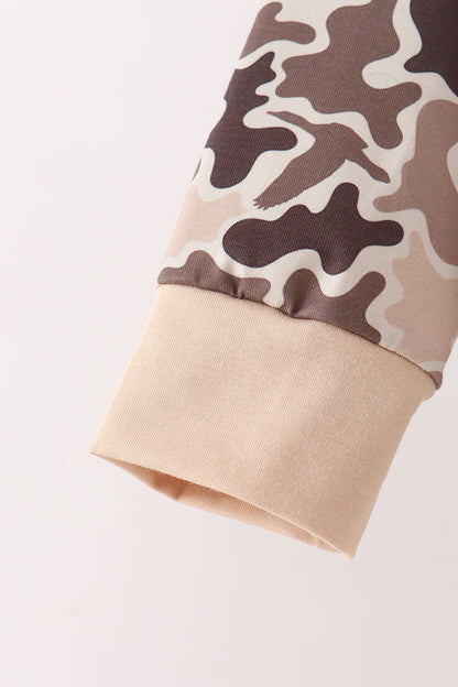 Camouflage duck embroidery jogger set