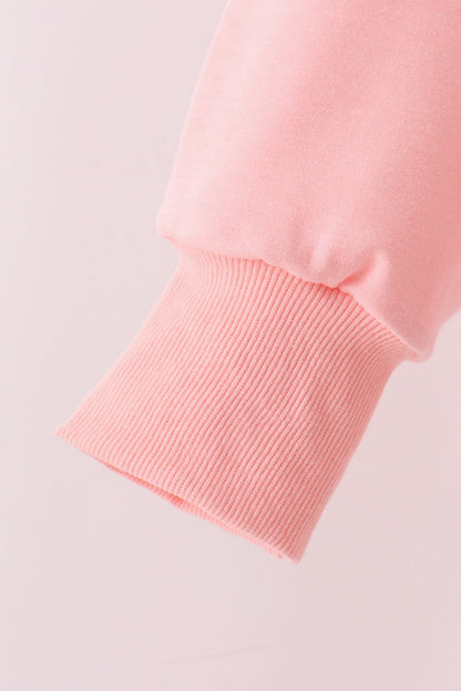 Pink Holly Jolly French Knot Mom&me Top