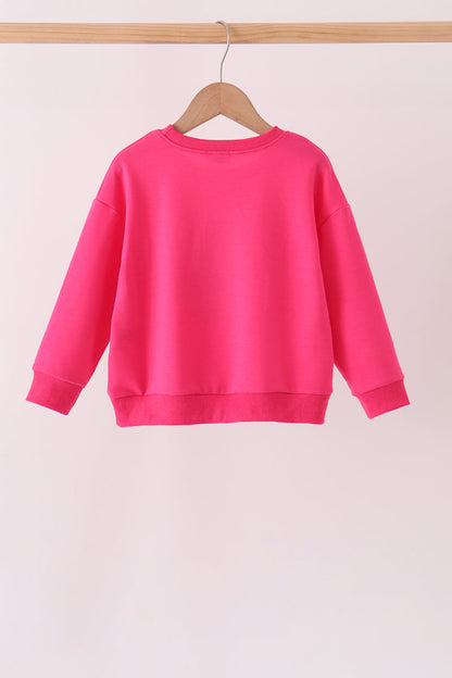 Hot Pink Christmas Tree Sequin Mom&me Top