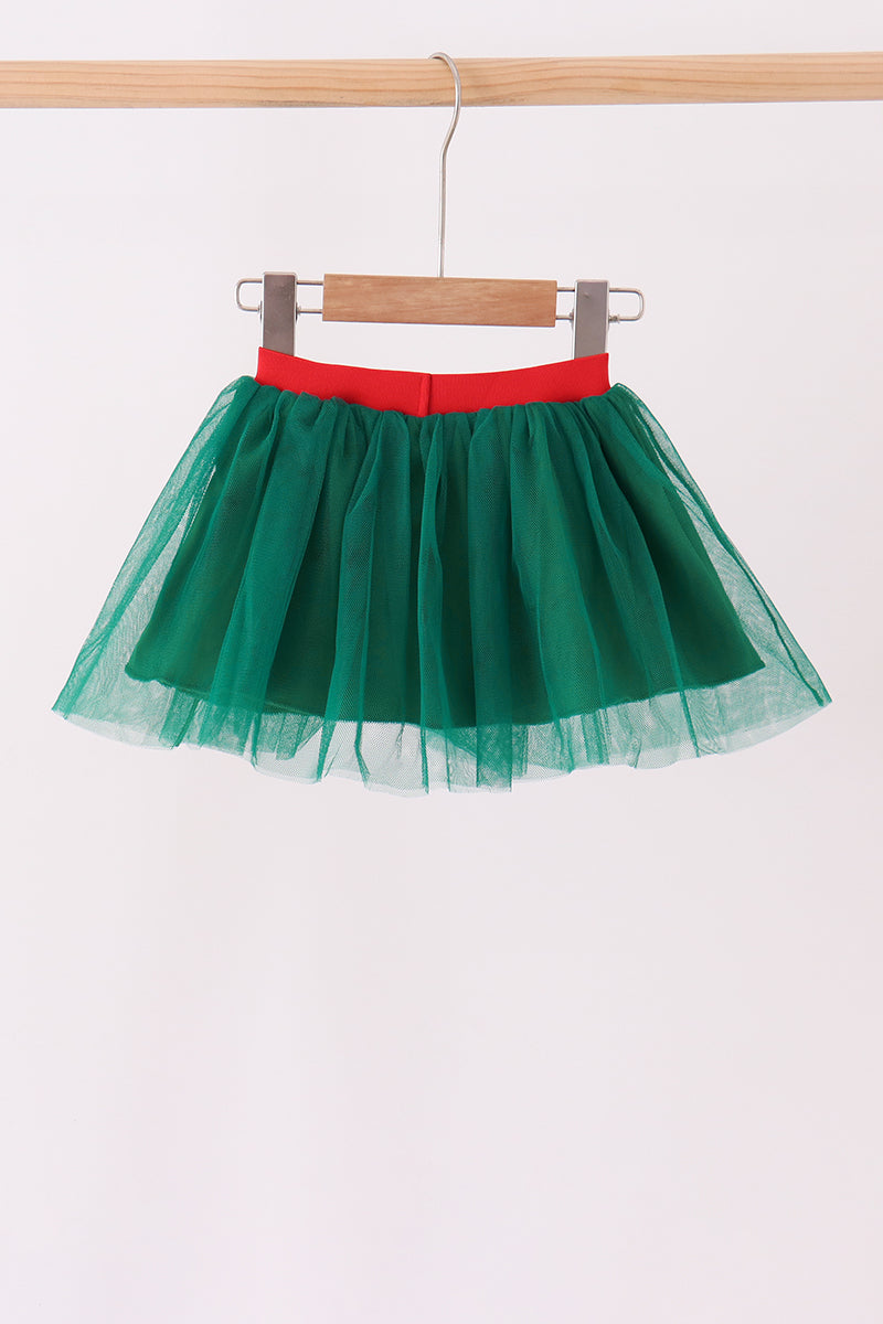 Forest Santa Sequin Skort