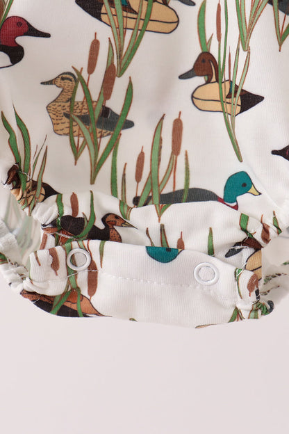 Duck embroidery bubble