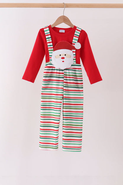 Red santa claus applique 2pc set