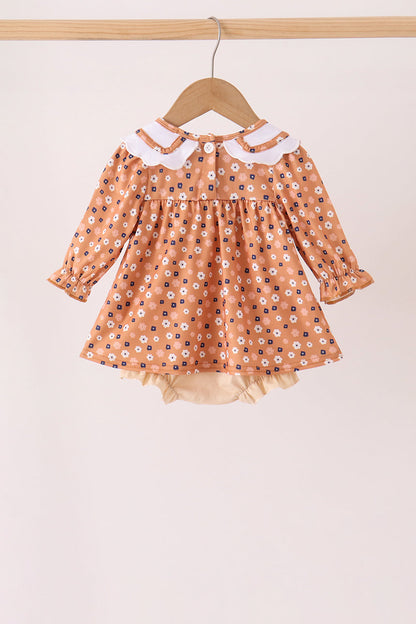 Fall floral print bubble