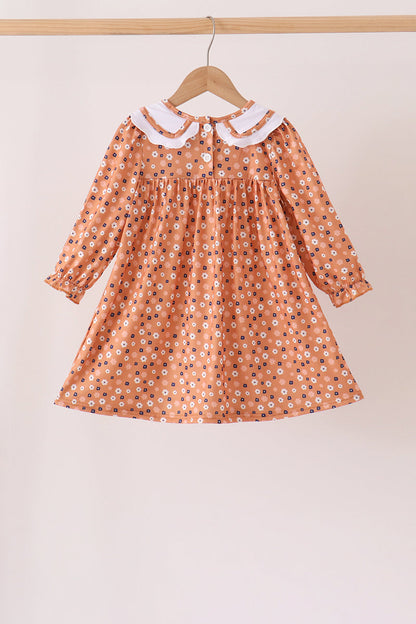 Fall floral print dress