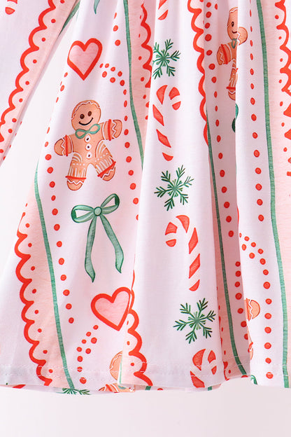 Red Gingerbread Bamboo Pants Set