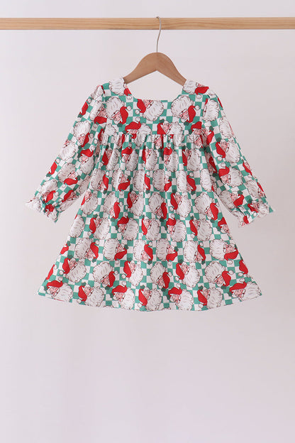 Red Santa Bow Lace Dress