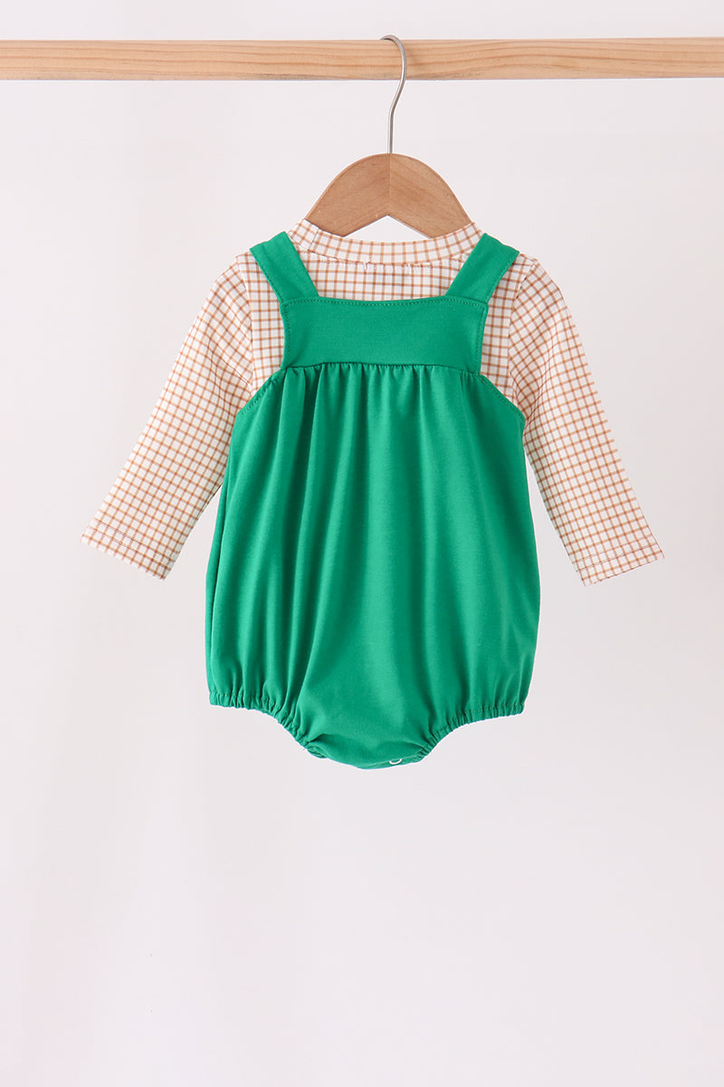 Green Gingerbread Embroidery 2pc Set