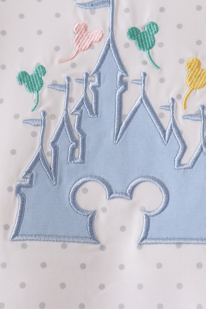 Pink Castle Applique Bloomer Set