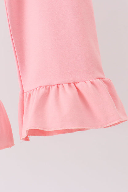 Green Character Smocked Ruffle Pants Set