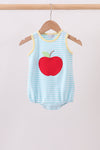 Blue Apple Embroidery Bubble